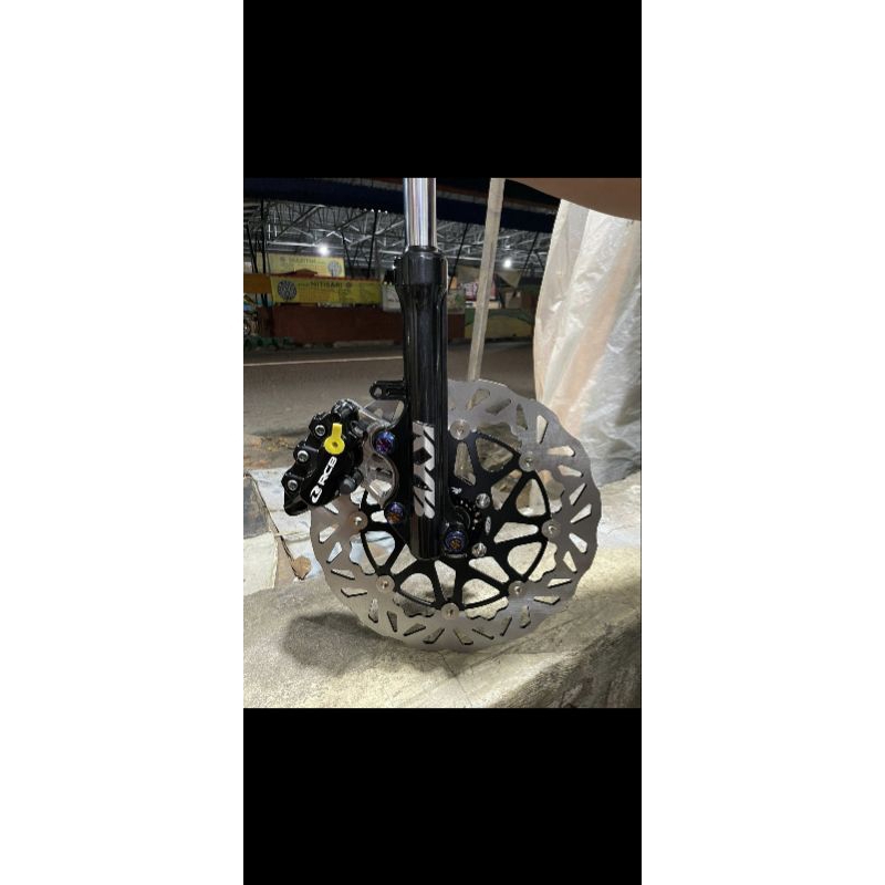 Bracket Braket Dudukan Kaliper RCB S1 2 Piston 2P Jupiter Z F1zr Fizr  Speed Disc 300 mm