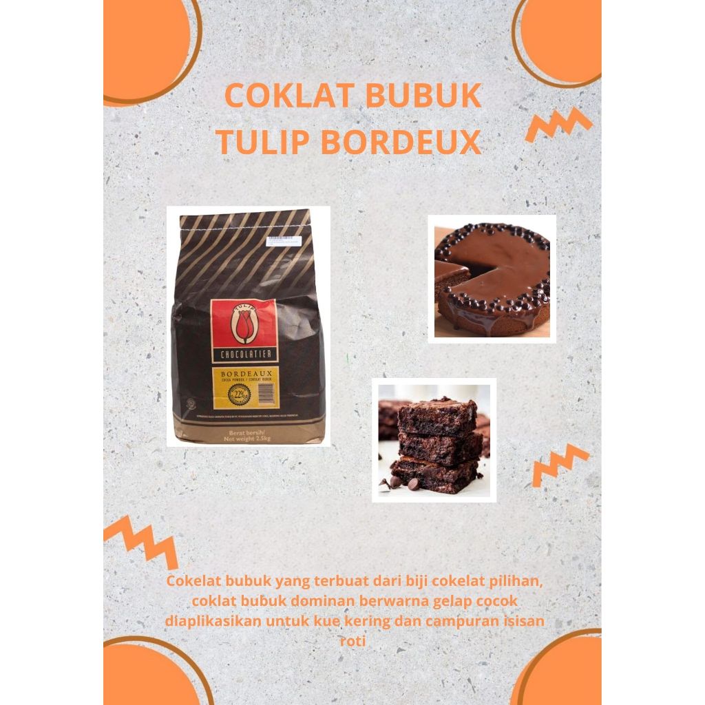 

Coklat bubuk TULIP BORDEAUX 2,5 kg