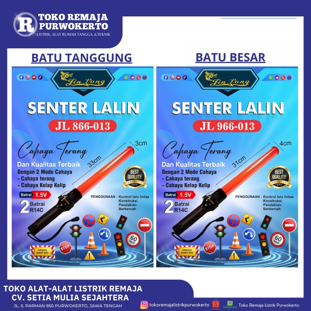 Tongkat parkir jin long SENTER PARKIR JINLONGLALU LINTAS SENTER LALU LINTAS Batu Besar | Batu Tanggu