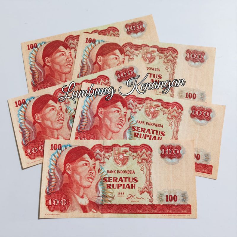 uang kuno Seri Sudirman 100 Rupiah 1968