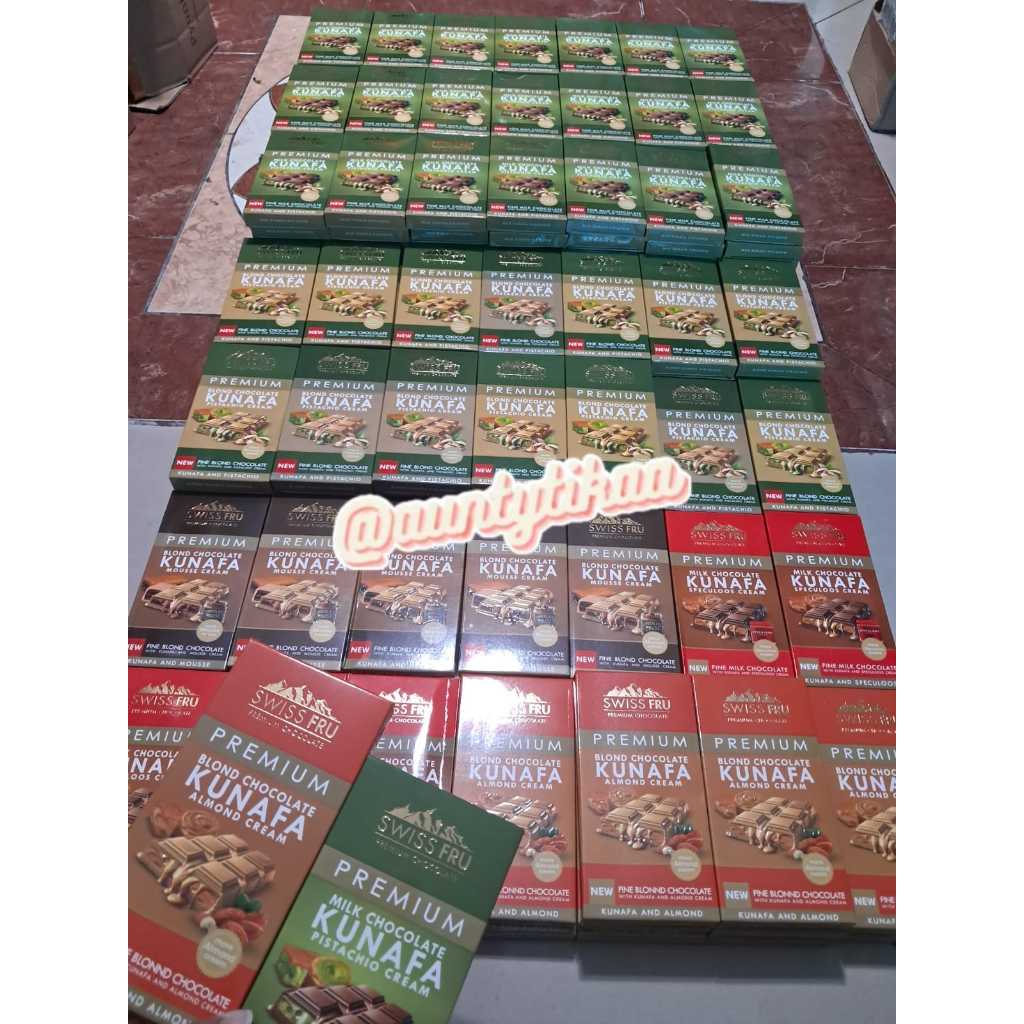 

Ay00! READY LGSG KIRIM Coklat Dubai viral Swissfru FOX kunafa pistachio Mesir / ULKER Turkey /
