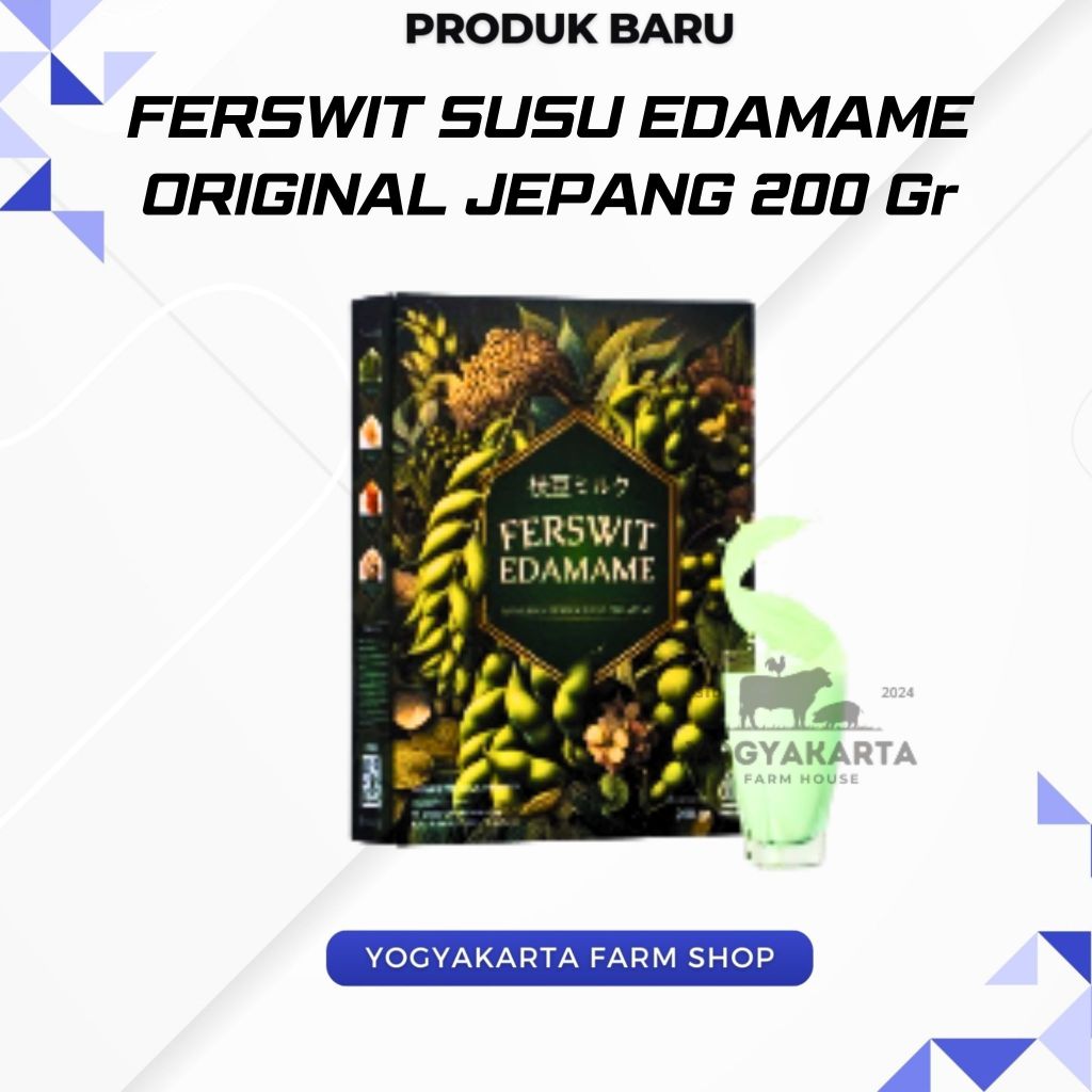 

Ferswit Susu Bubuk Edamame Murni Original Jepang 200 Gr - Untuk Kolestrol Asam Urat Nyeri Sendi & Tulang 100% Original