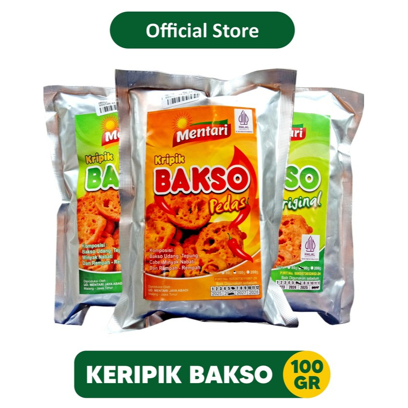 

Keripik Bakso Original Pedas 100gr | Oleh Oleh Khas Batu Malang - 085004