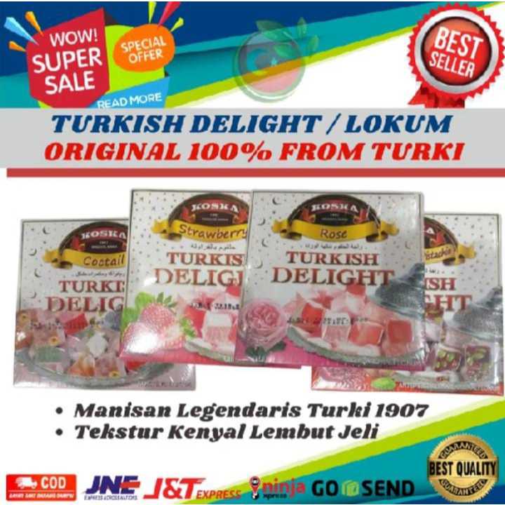 

TURKISH DELIGHT LOKUM TURKI PREMIUM OLEH-OLEH TURKEY NIKMAT DAN ENAK