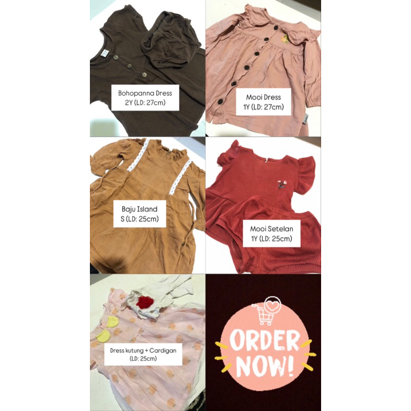 Preloved Baju Anak Perempuan Bohopanna Mooi Dll