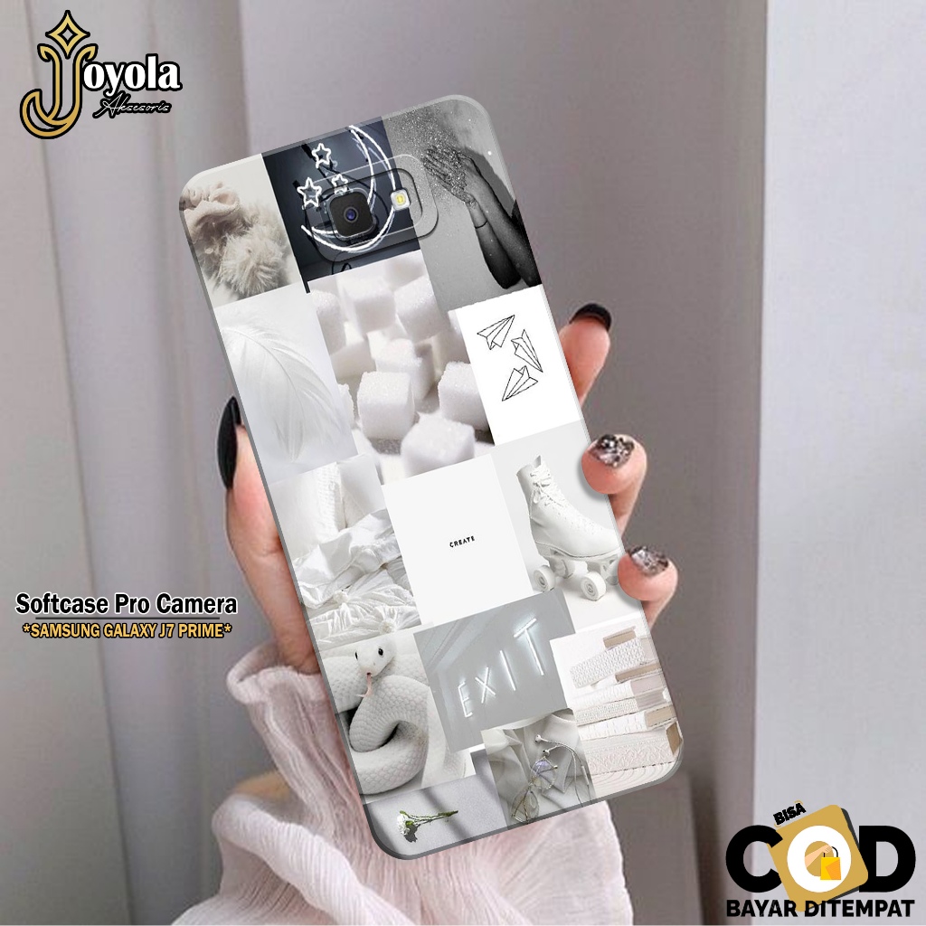 JOYOLA Case Samsung Galaxy J7 Prime Fashion Case Aesthetic Softcase Samsung Galaxy J7 Prime Pro Came
