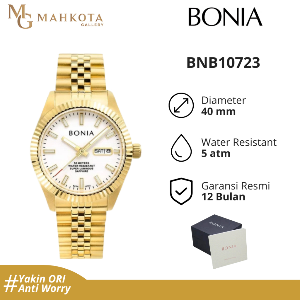 Jam Tangan Pria Automatic Bonia Seri BNB10723 Original dan Bergaransi Jam Tangan Palembang