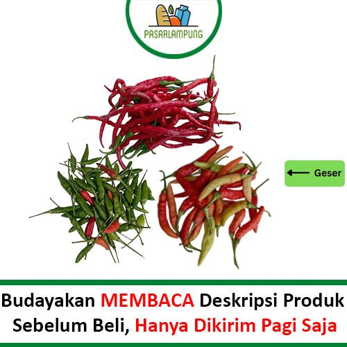

Cabe Cabai Campur Merah Rawit Caplak 250 Gram Lampung