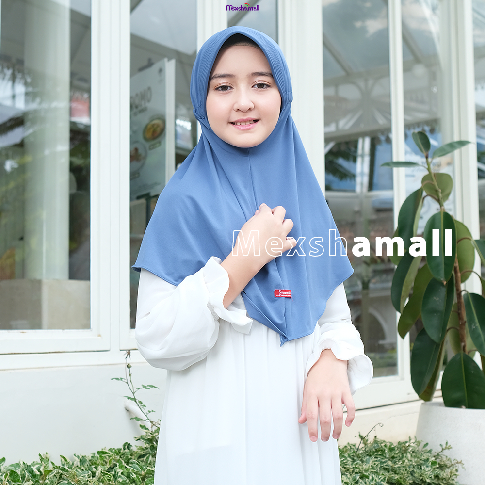 Shamira-Jilbab Anak SD Serut Aqeela Jersey Premium | Hijab Instan Anak Perempuan 7-12 Tahun