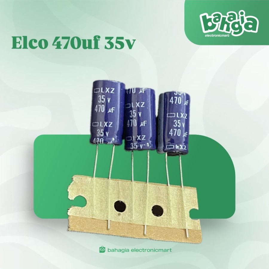 Kapasitor Capacitor ELCO 470uf 35v / 470 uf 35 v / 470uf35v renceng