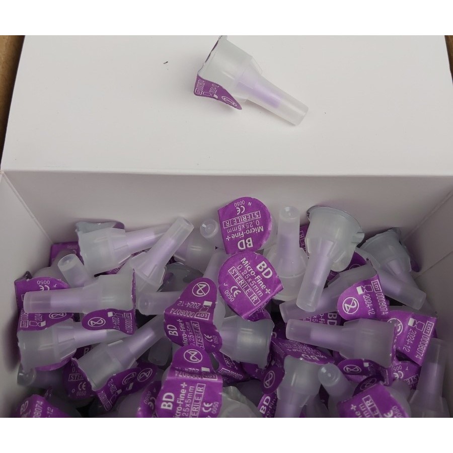 BD Micro-Fine 5mm. Microfine 5 mm BD. Pen Needles Jarum Insulin Ungu