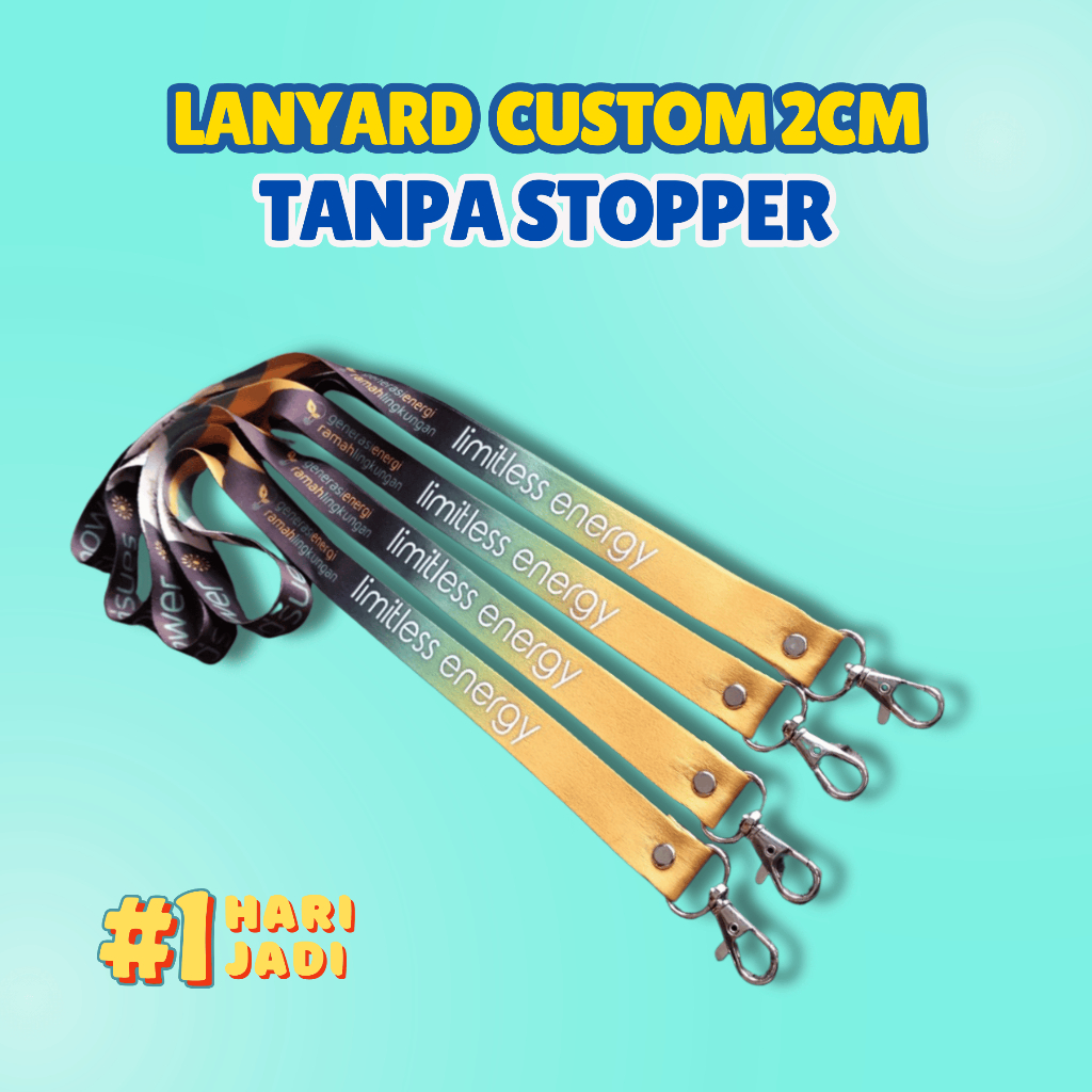 Lanyard Custom Design | Lanyard Murah | Gantungan ID Card