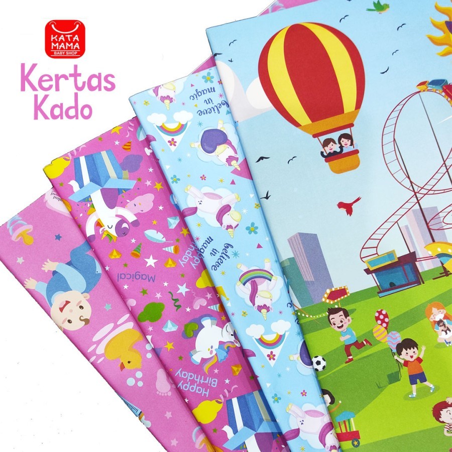 

Sansan Wawa Kertas Kado Motif Boy And Girl / Kertas Kado / Pembungkus Kado Motif Bayi & Anak