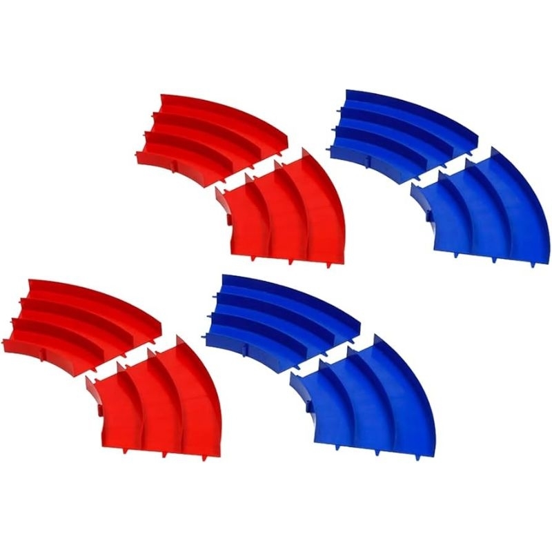 TAMIYA 69578 JAPAN CUP JUNIOR CIRCUIT CURVE SECTION SET (BLUE/RED, 4PCS. EACH) / TREK BELOK ORIGINAL