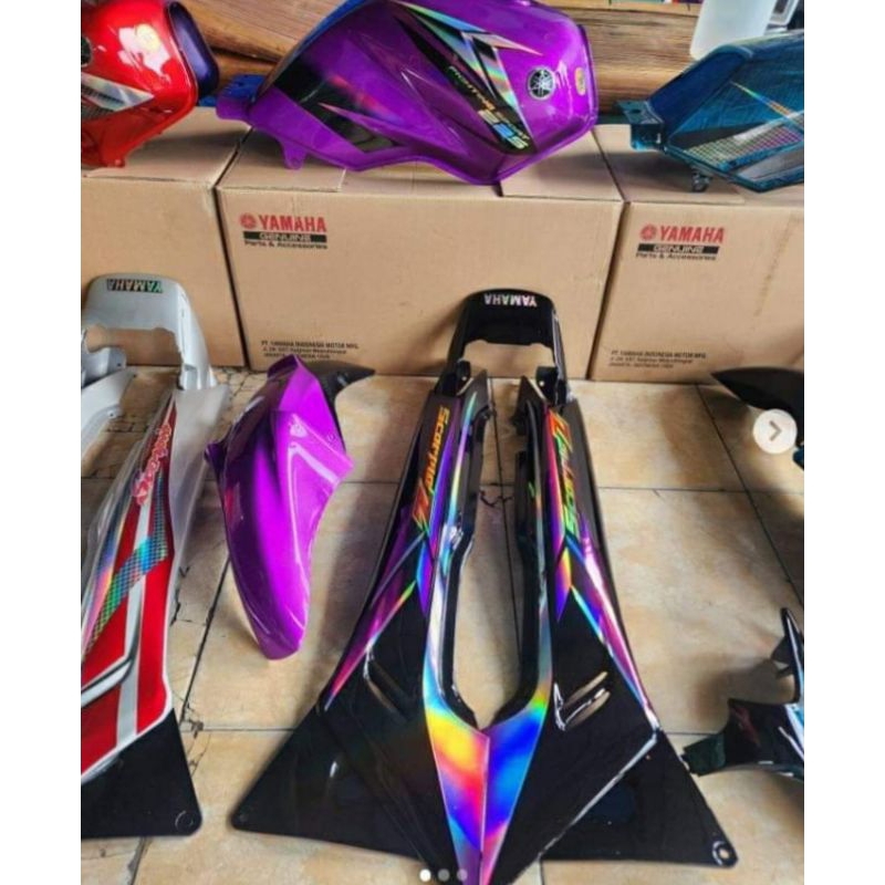 Tangki Scorpio Bulat / Stebo Fullset Second