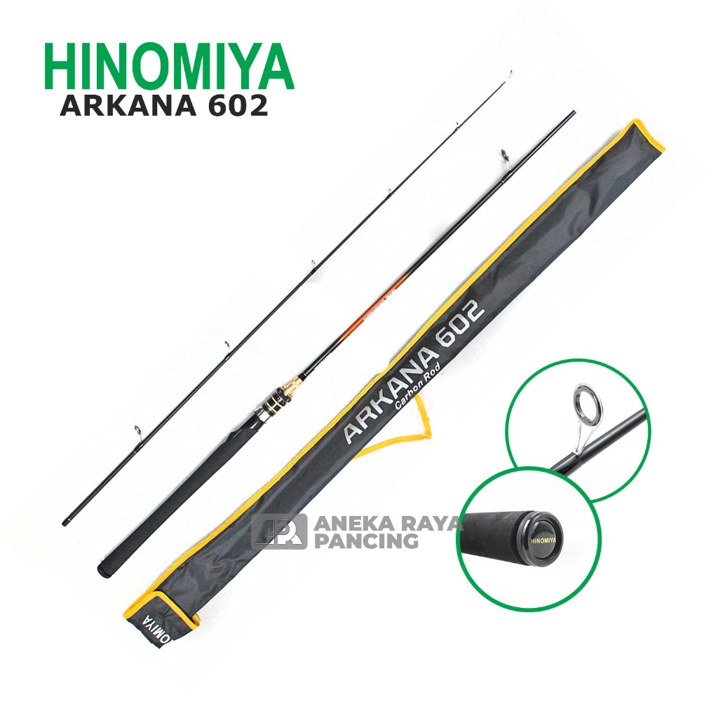 JORAN HINOMIYA ARKANA 602/180CM / Joran Galatama Murah Meriah / Joran Spinning Hollow Carbon / Joran