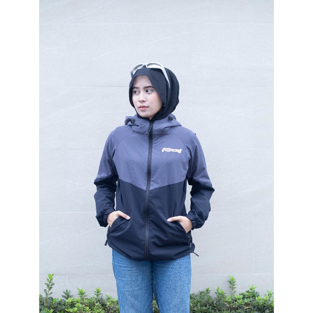 Jacket Running ROB1 Black Grey