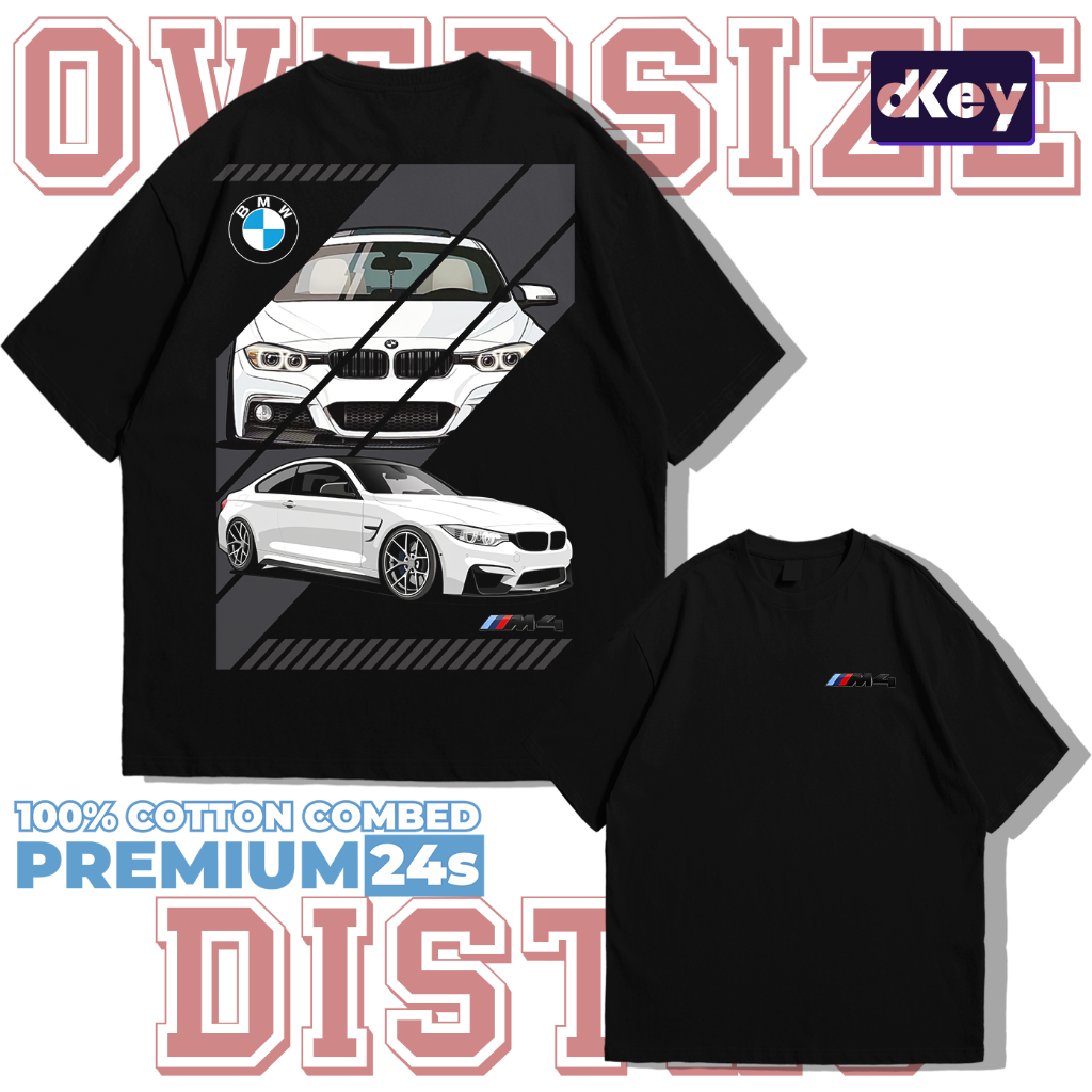 Kaos Oversize Cotton Combed 24s Pria & Wanita - BMW M4