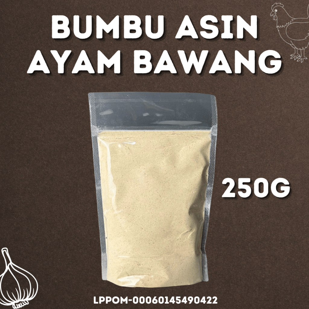 

Bumbu Ayam Bawang Asin Gurih /Bumbu Masak Aneka Serbaguna Salty Umami 250GR