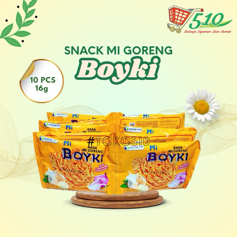 

MI BOYKI( SNACK MIE KERING) Rasa Mi Goreng Enak Langsung Dimakan!