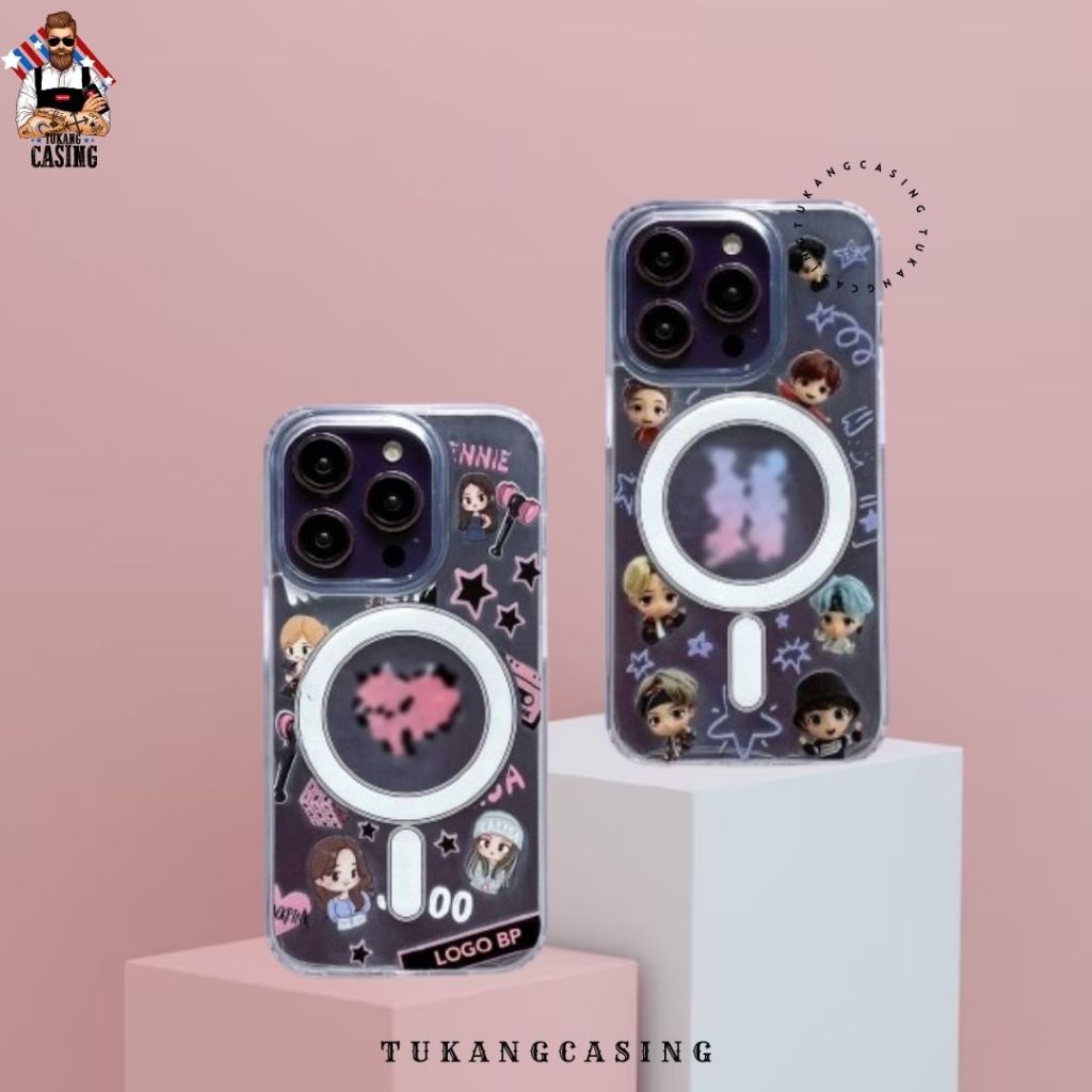 KPOP Magnetic Case Iphone Compatible For IP 11 11pro 11promax 12 12pro 12promax 12mini 13 13pro 13pr