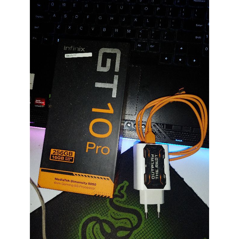 Charger dan Box infinix GT 10 pro original