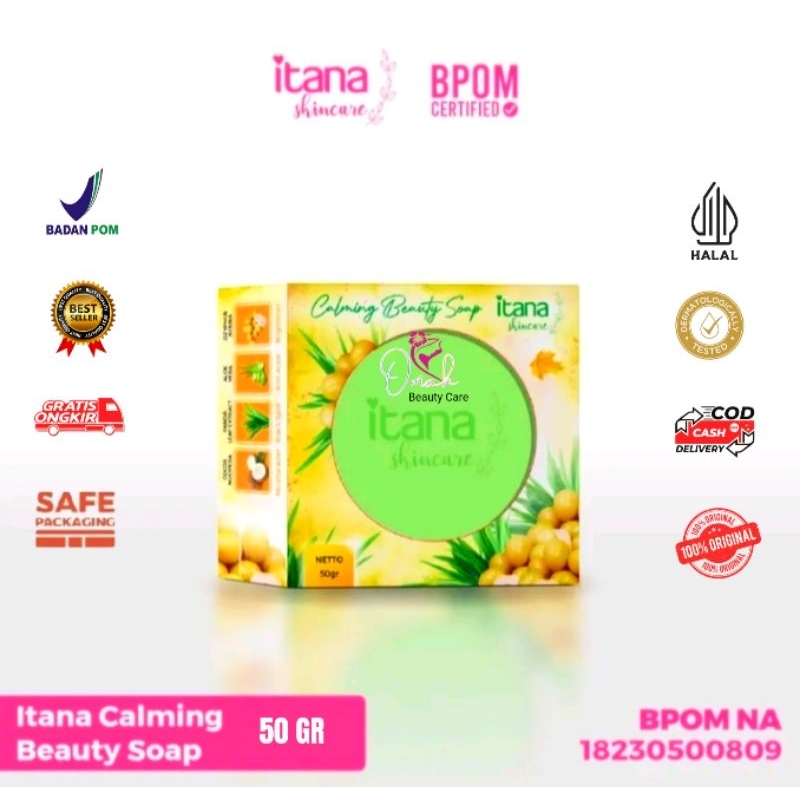 Itana Skincare _ Caliming Beauty Soap( hijau)