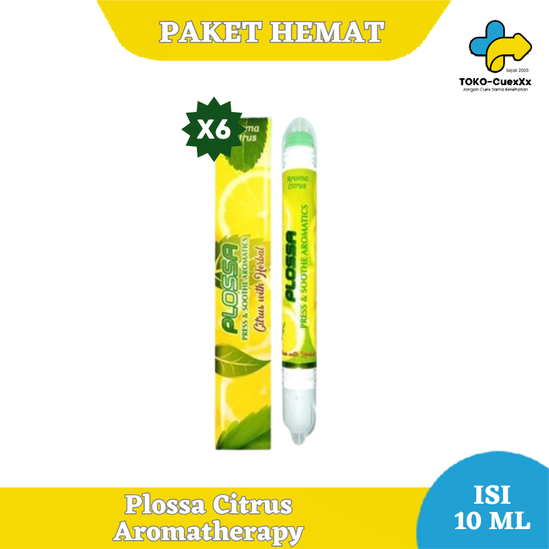 Plossa Minyak Angin Aromatherapy Citrus ISI 6 PCS