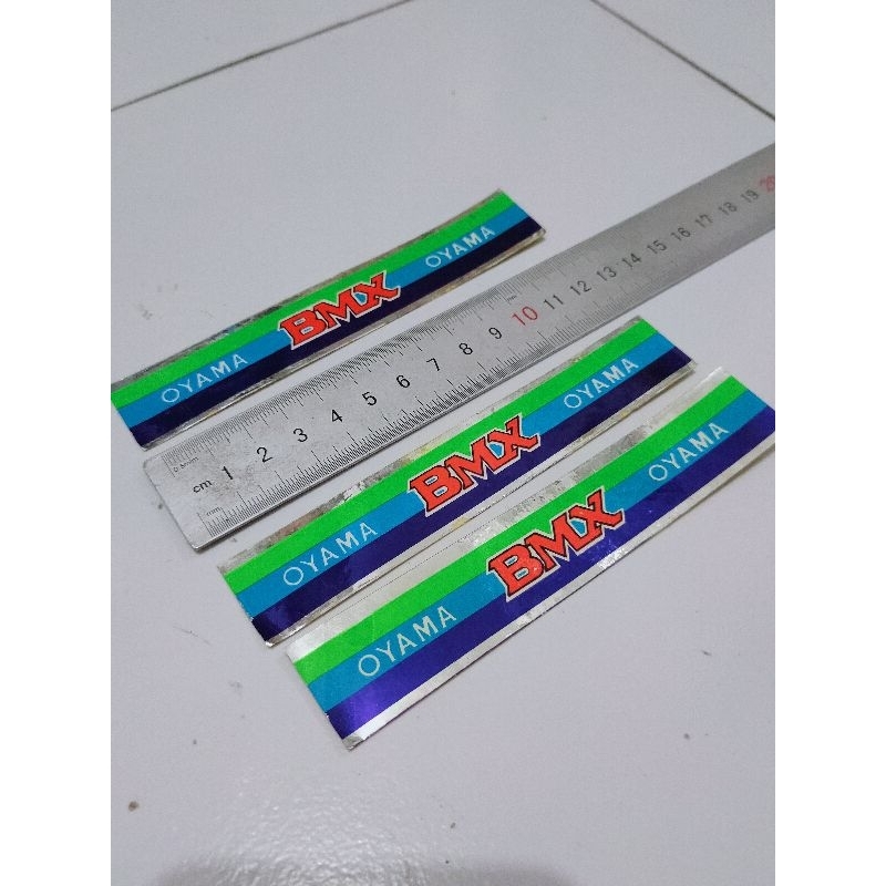 Sticker decal sepeda oyama bmx vintage NOS baru stock lama taiwan oldschool bmx osbmx untuk seat tub