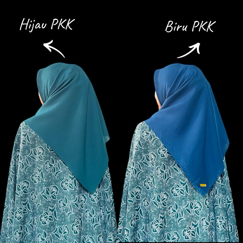 Kerudung PKK 110x110 ( FREE POUCH ) / Kerudung PKK / Hijab PKK / Jilbab PKK / Segiempat PKK / Segiti