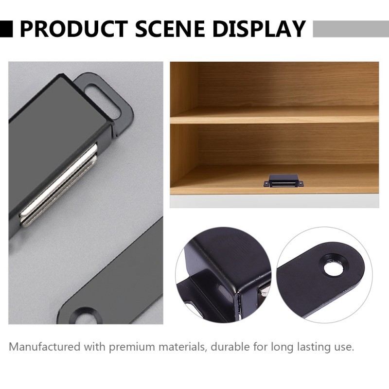 RB 10cm Magnet Pintu Lemari Magnet Pintu Sliding Mandi Door Closer Magnet Magnet Pintu Kamar Mandi