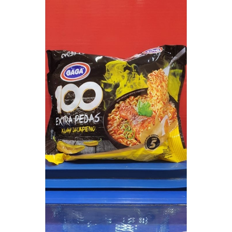 

Gaga 100 Extra Pedas Kuah Jalapeno Level 5 ( 75gr)
