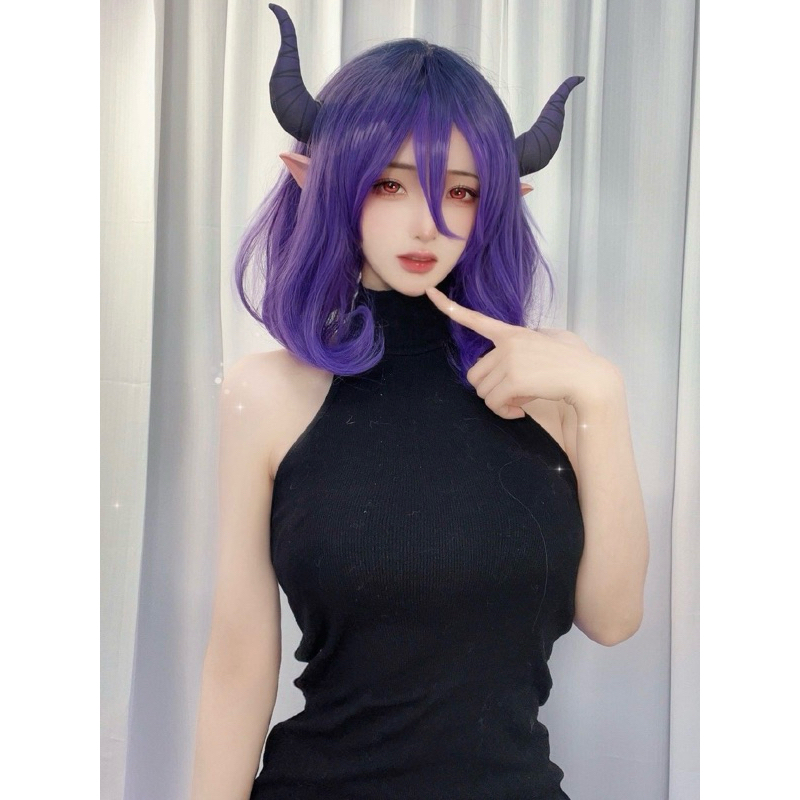 【Lolicos】Ready Vermeil Cosplay Costume Kinsou No Vermeil Vermeil in Gold Dress Black Hitam Kostum Wi