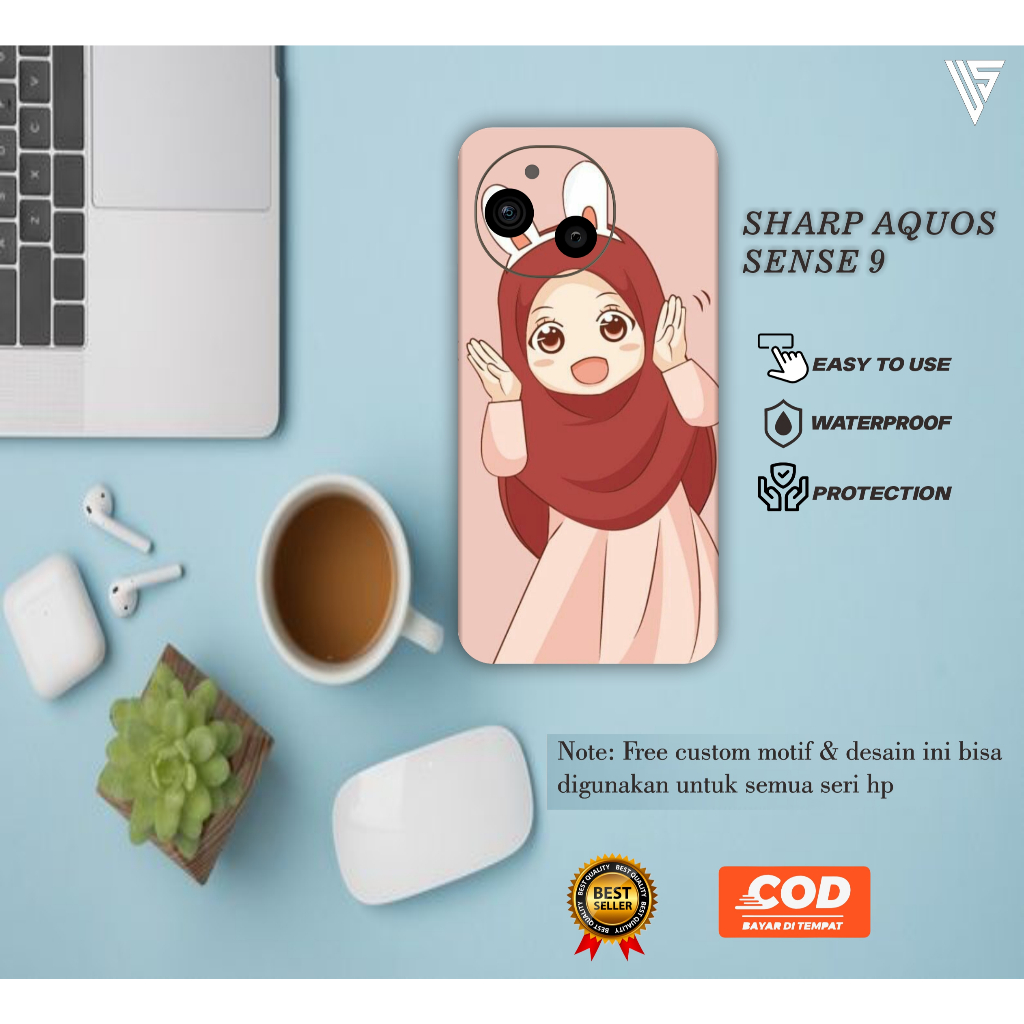 GARSKIN HANDPHONE SHARP AQUOS SENSE 9 FREE CUSTOM ISI 2 PCS