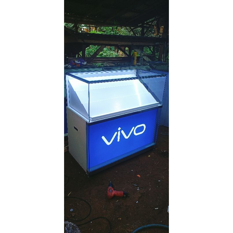 etalase hp vivo dan custom