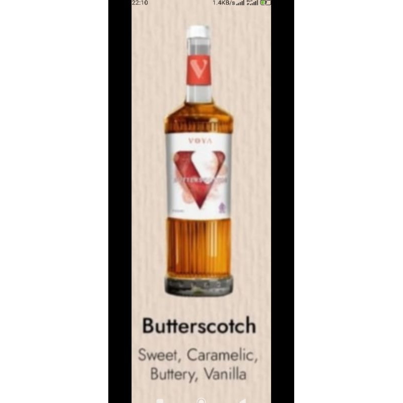 

voya butter scotch 750 ml