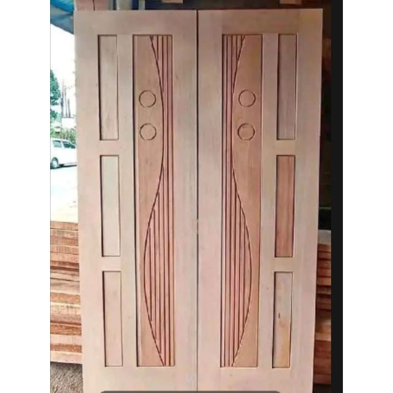 ready stok pintu kuputarung pintu utama kayu mahoni