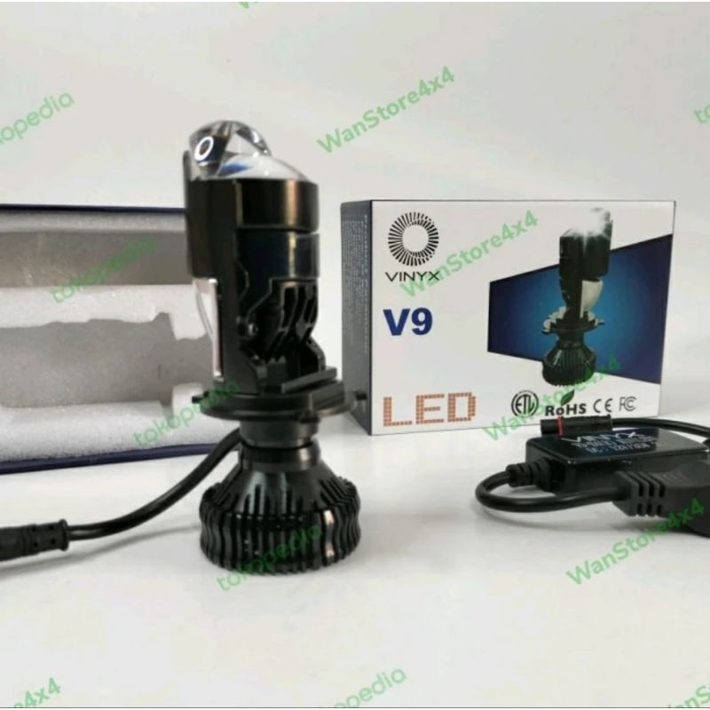 LAMPU LED VINYX V9 PROJECTOR LENS GARANSI