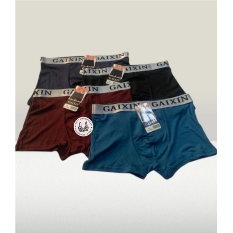 Boxer Pria/ Celana Dalam Pria Segi Empat Murah/ Merk Gaixin/ Pakaian Dalam