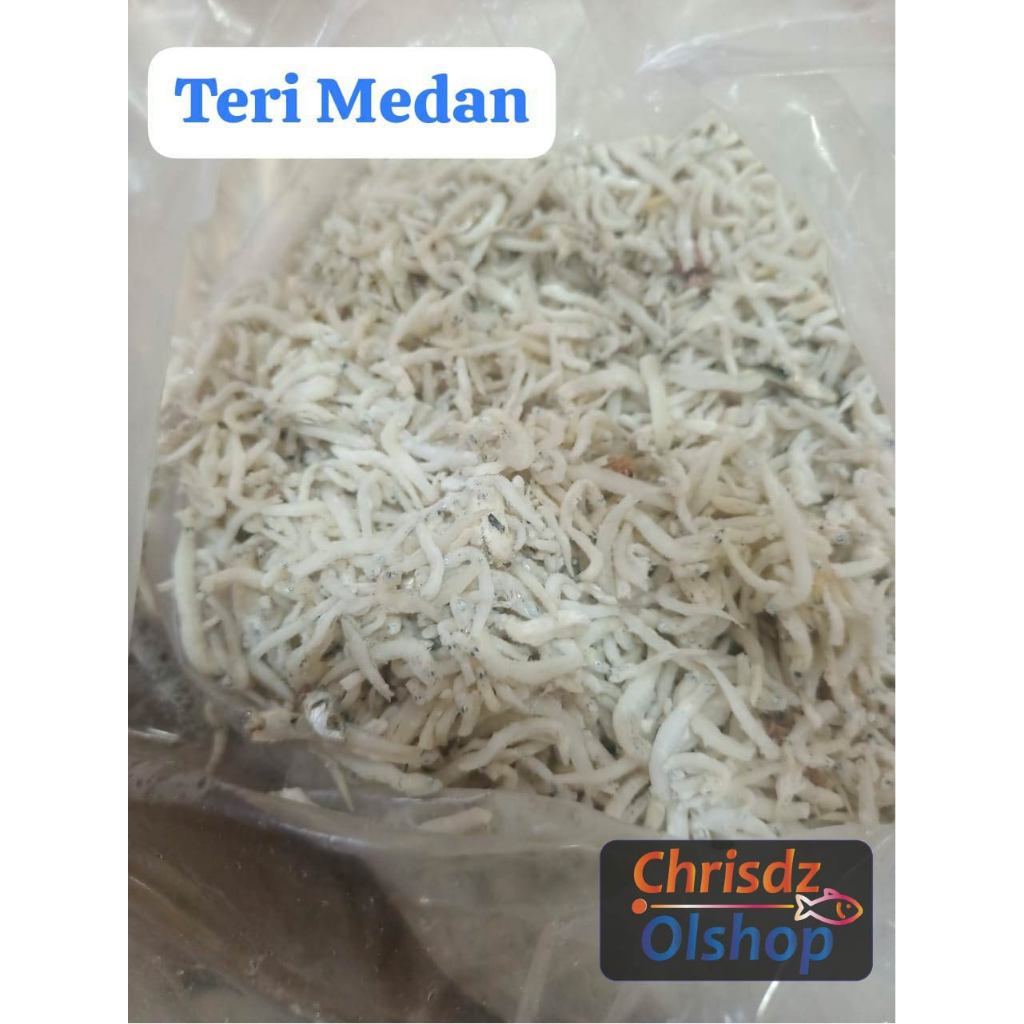 

Ikan Asin Teri Medan/Teri Nasi Kasar (250 Gr / 500Gr / 1Kg ) Vakum