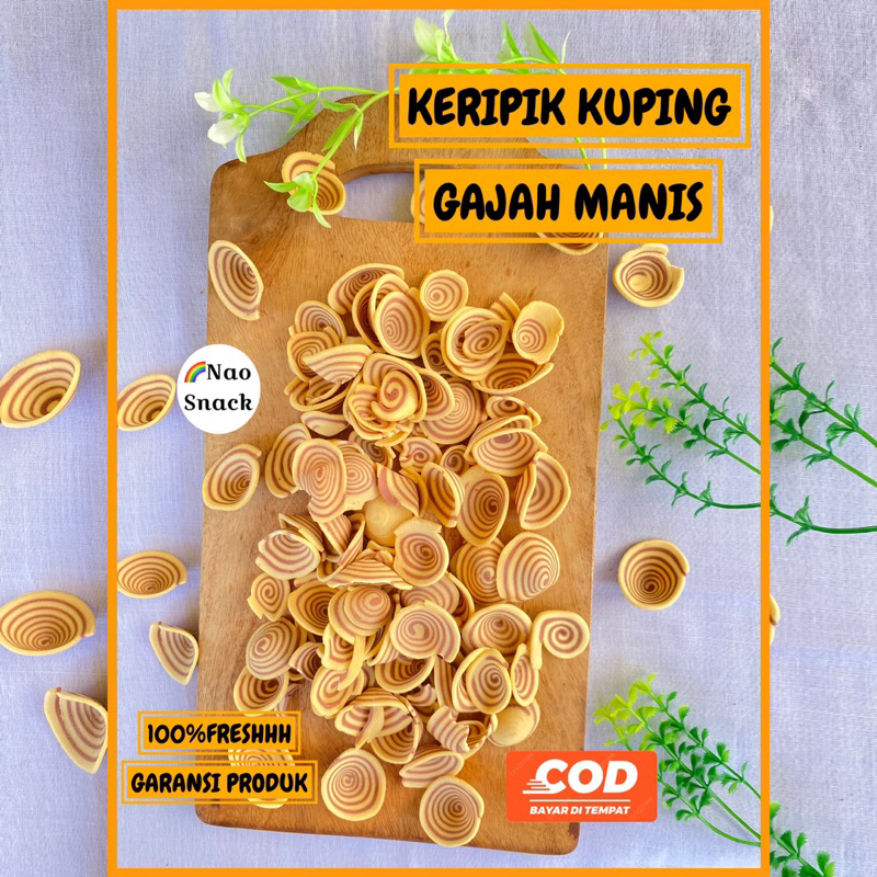 

1 kg kuping gajah cream/ hitam Kuping Gajah cokelat Mini 1000 gram
