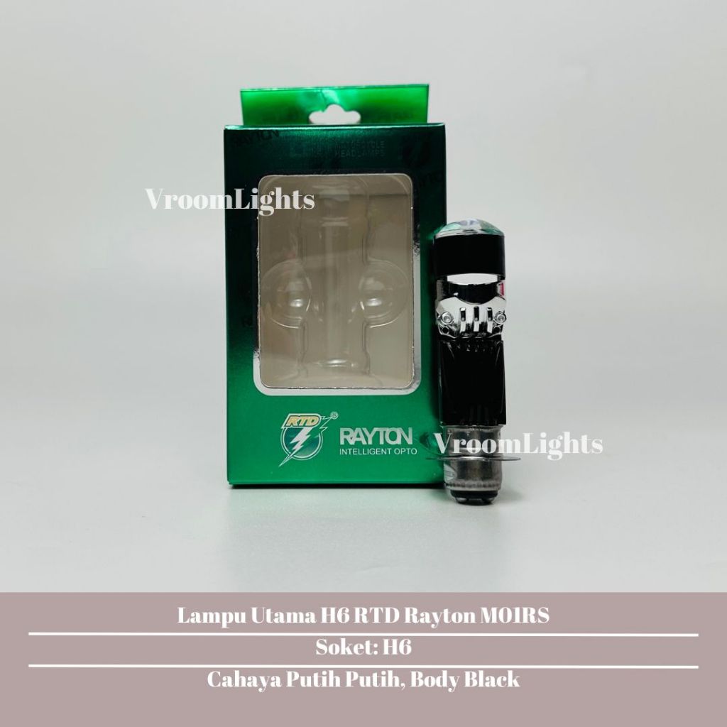 RTD RAYTON Tipe M01RS Lampu Utama H6 LED Tanpa Kipas