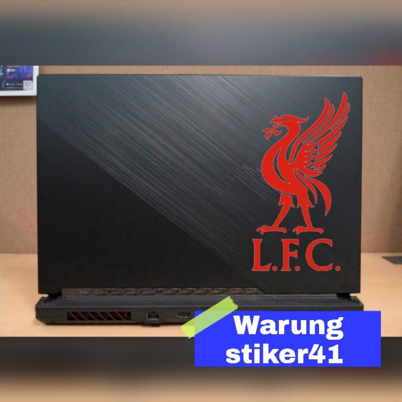 stiker laptop Liverpool sticker cutting bola