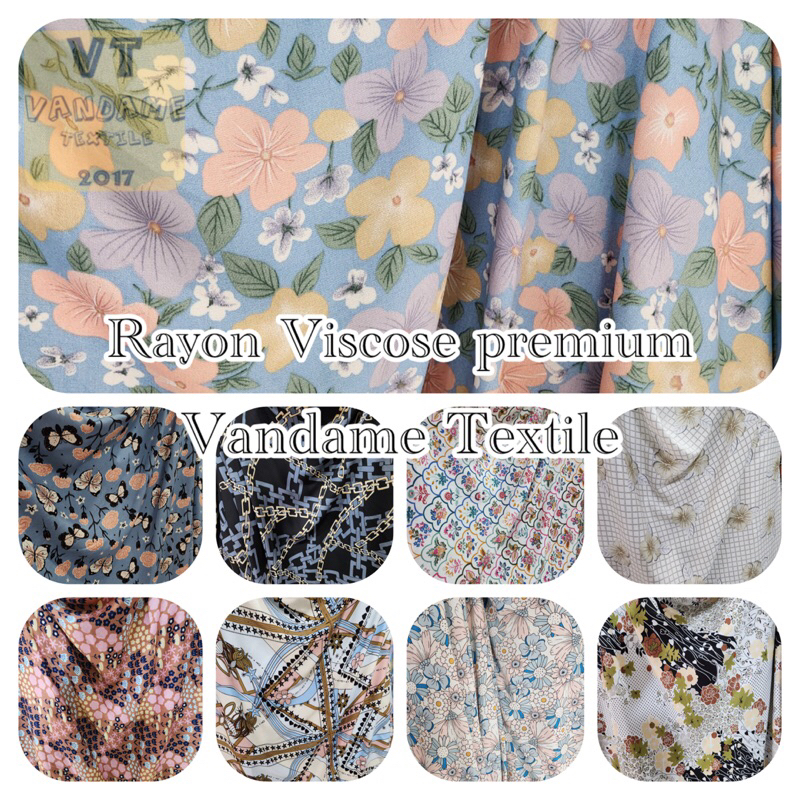 Kain Katun Rayon Motif Terbaru | Katun Rayon Motif Bunga | Katun Rayon Motif Meteran | Katun Rayon P