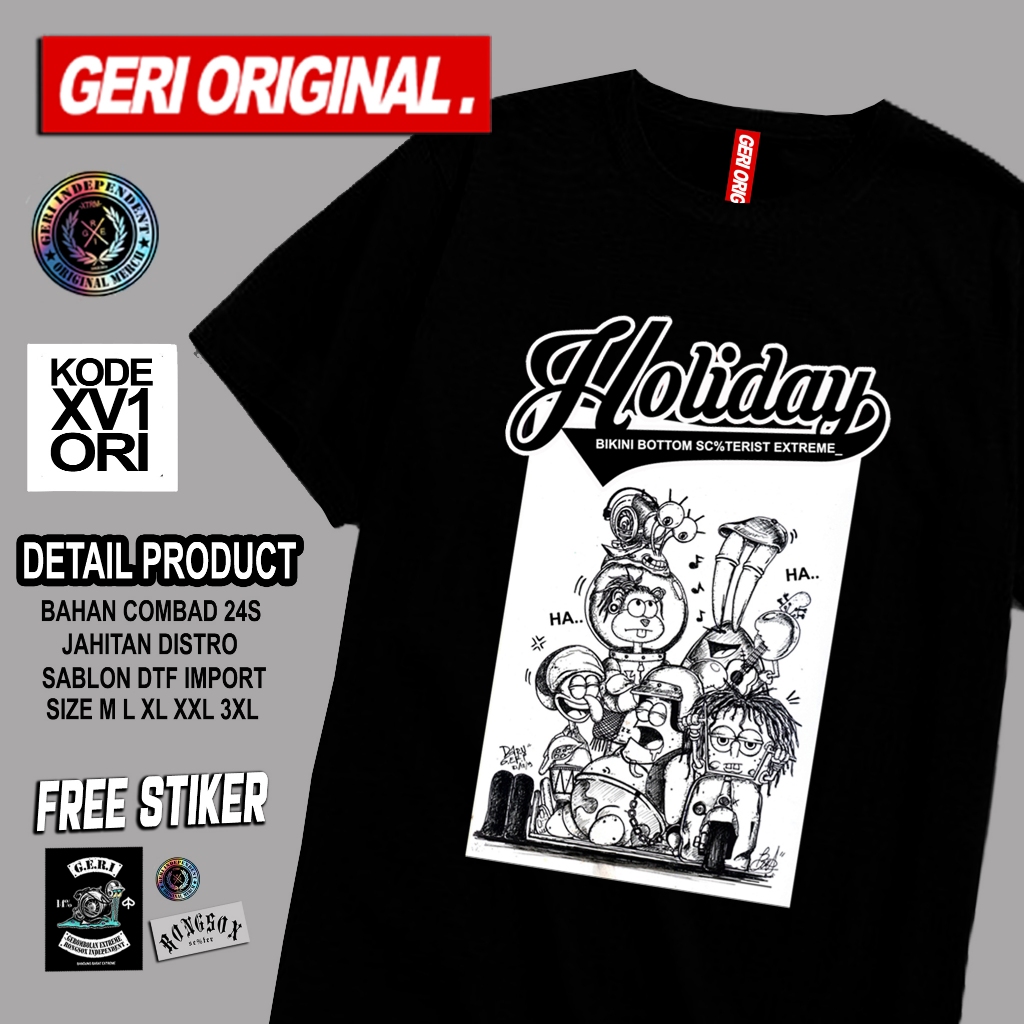 Kaos Vespa Geri original - Holiday