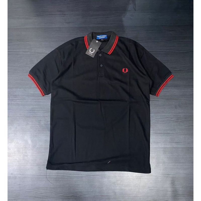 KAOS POLO FF HITAM MERAH