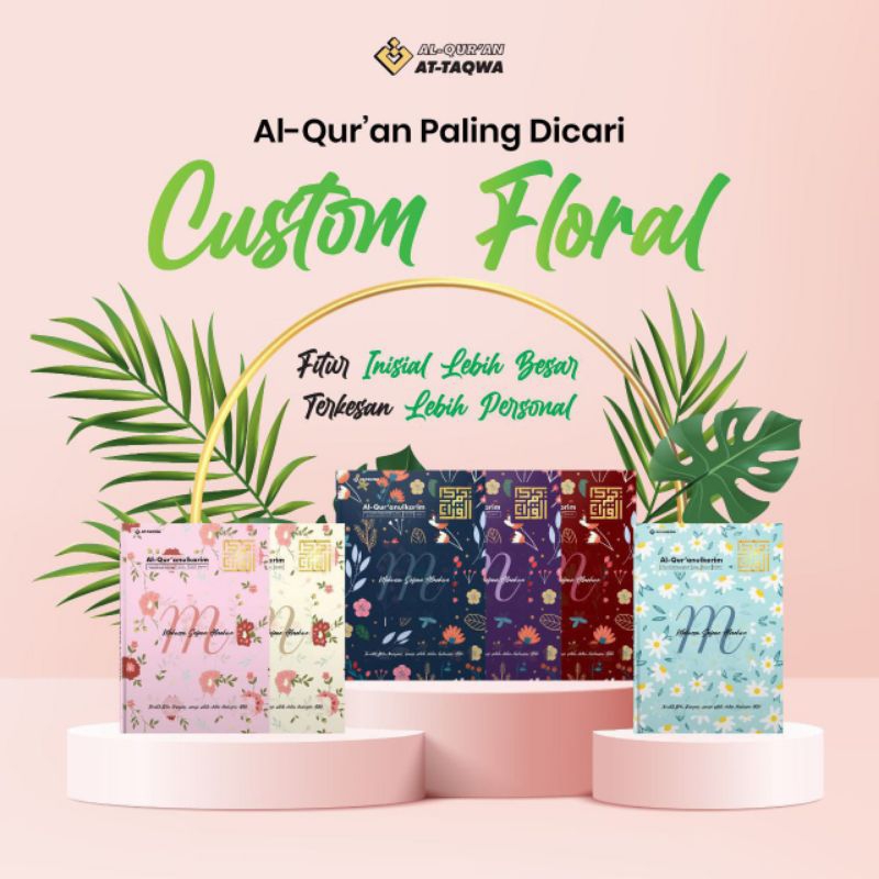 Al-Qur'an At-Taqwa/Al-Qur'an custom nama floral series