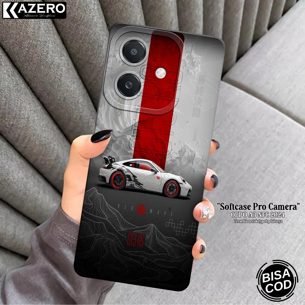 KAZERO Softcase OPPO A3 NFC 2024 Fashion Case Mobil Case OPPO A3 NFC 2024 Silikon Pro Camera Kesing 