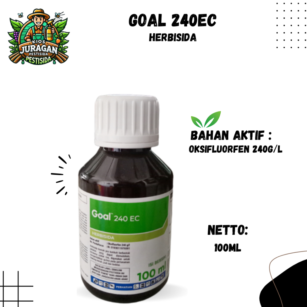 GOAL 240EC 100ML HERBISIDA PRA TUMBUH
