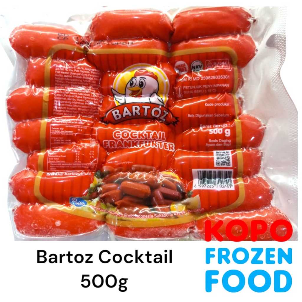 

Bartoz Cocktail Frankfurter 500g